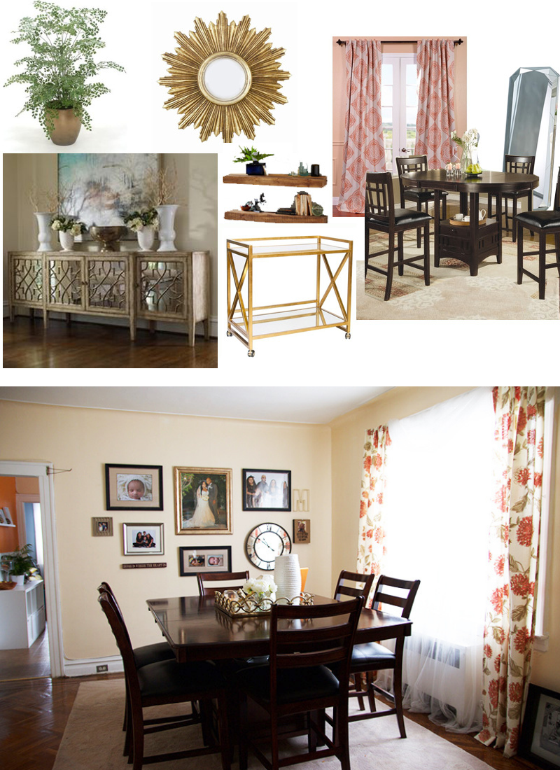 My Current Dining Room and Mood Board