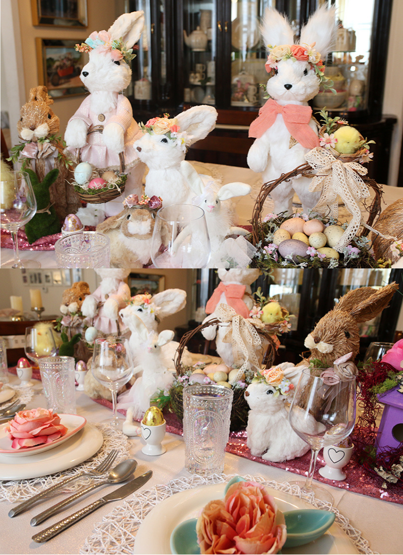 Easter Bunny Tablescape