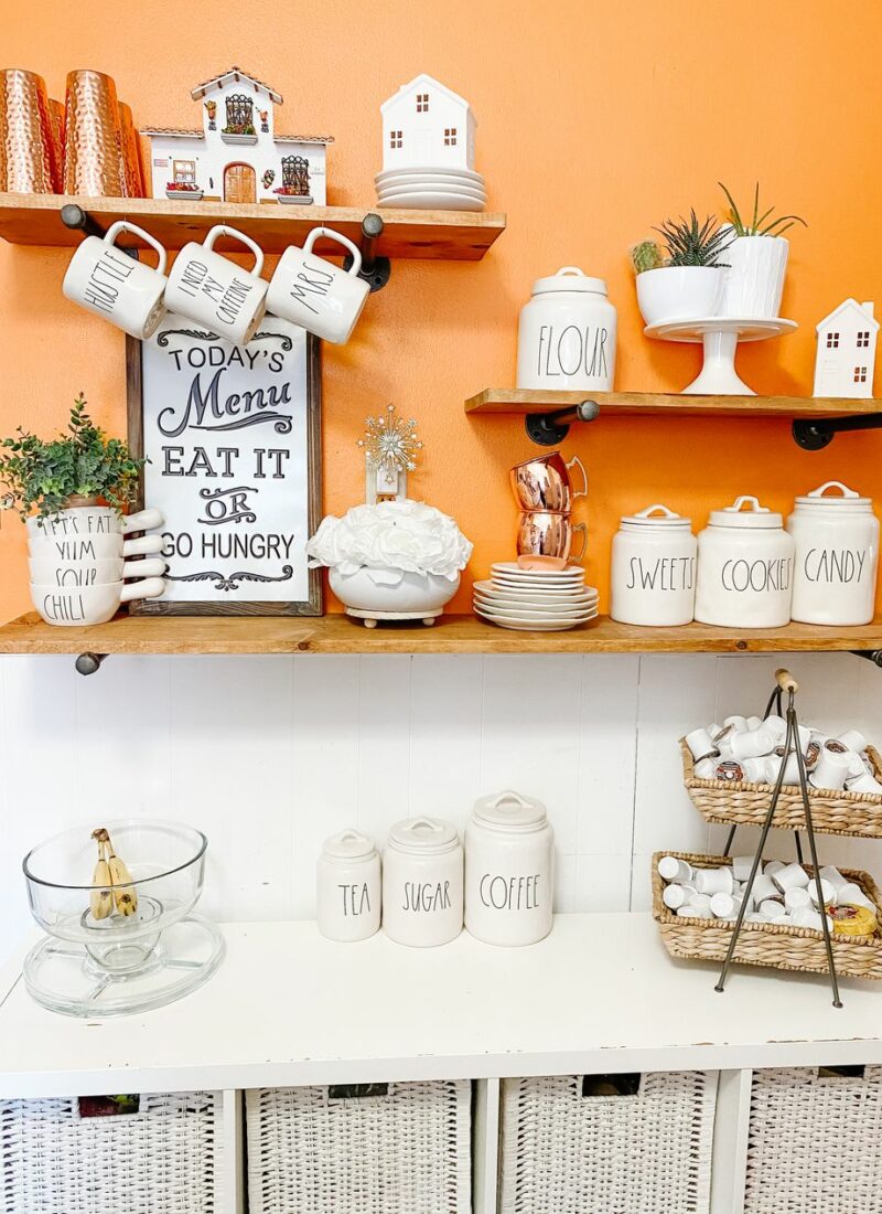 Styling Kitchen Shelves