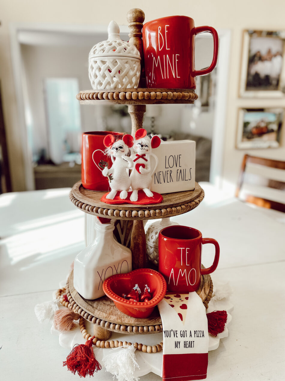 Valentine Tiered Tray Decor