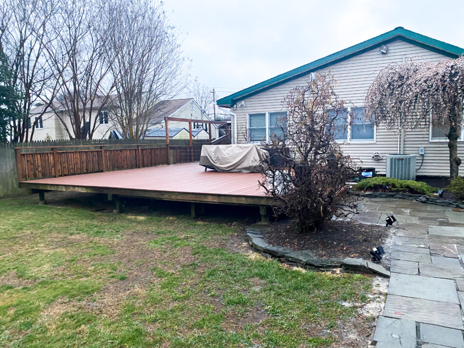 Backyard before a pool